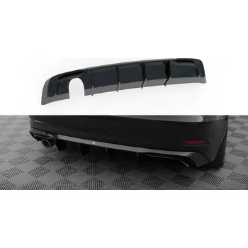 Nárazník Zadní difuzor single Audi A3 Sportback 8V Facelift černý lesklý plast