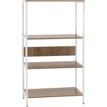 Obývací pokoj Tempo Kondela 4-policov regál, bílá/dub sonoma, SALVE