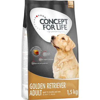 Krmivo pro psa 4x1,5kg Concept for Life Zlatý retrívr Adult - výhodné balení