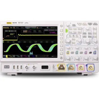 Osciloskop Rigol MSO7024 digitální osciloskop 200 MHz, 10 GSa/s, 500 Mpts, funkce multimetru, mixovaný signál (MSO), 1 ks, MSO7024