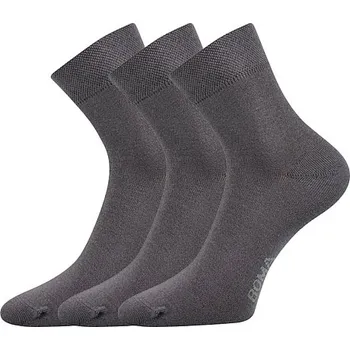 Pánská móda BOMA Ponožky slabé ZAZR jednobarevné ŠEDÉ (3 páry) 43-46 112865