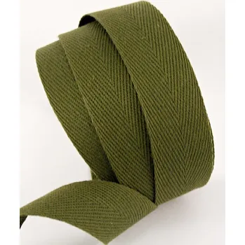 Keprovka tkaloun - více barev - šíře 1,8 cm Khaki 4802