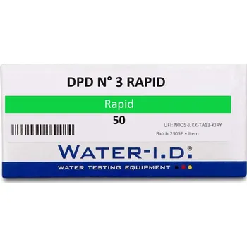 Bazénová chemie Water I.D. Testovací tablety DPD°3 RAPID Balení: 50 Ks