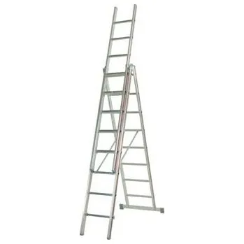 Žebřík Žebřík univerzální výsuvný 3 dílný 3x8 příček Hymer