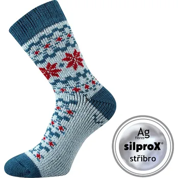 Dámské oblečení VOXX Ponožky silné zimní TRONDELAG s ionty stříbra AZUROVÉ 39-42 117191