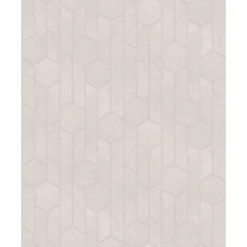 Tapeta Šedo-stříbrná geometrická vliesová tapeta na zeď, SUM103, Summer, Khroma by Masureel