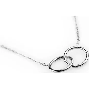 Náhrdelník franco bene Náhrdelník s kroužky - stříbrný | 492