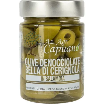 oliva Olivy Bella di Cerignola bez pecky 340g Azienda Agricola Capuano