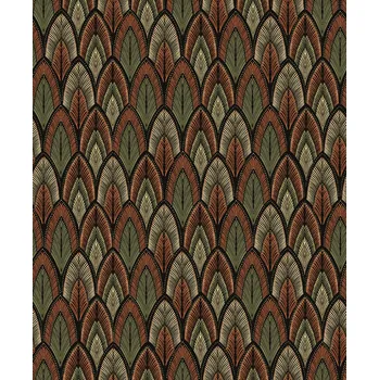 Tapeta Hnědo-zelená vliesová tapeta s listy, SUM405, Summer, Khroma by Masureel