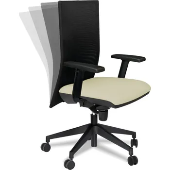 Kancelářská židle EC 150 - sedák z paměťové pěny cena včetně 2D područek a hlavové opěrky