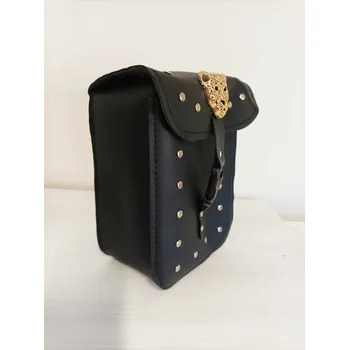 Zavazadlo na motocykl Kožená brašna- umělá kůže s cvoky