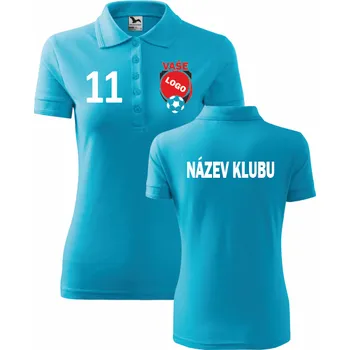 ON-DESIGN Klubová dámská polokošile Velikost: XS, Barva: tyrkysová