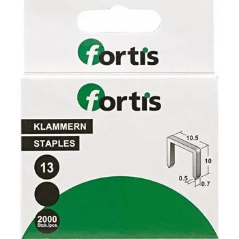 Průmyslová sponka Sešívací spona 16 mm á 2000ks FORTIS