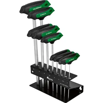 Šroubovák Šroubovák s T-rukojetí Sada 8ks 2-10mm FORTIS