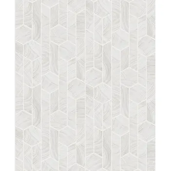 Tapeta Šedo-bílá geometrická vliesová tapeta na zeď, SUM102, Summer, Khroma by Masureel