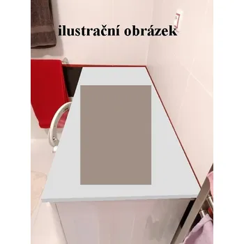 Koupelnový nábytek LABBRO Deska na pračku a sušičku - keramická šedá + sleva 5% po přihlášení