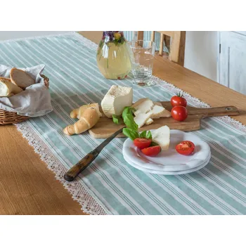 ubrus Na-lnu.cz Basil zelená 45x150cm