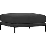 WOOOD Tmavě šedá látková podnožka Coulee 100 x 100 cm