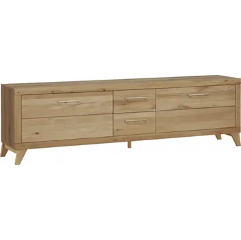 Televizní stolek Velký televizní stolek z masivního divokého dubu - BERLIN BELIN-L01-2N