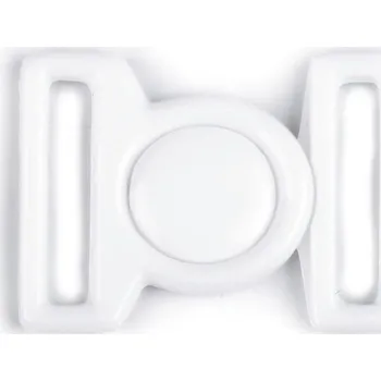 Plavkové zapínání šíře 16 mm plastové, malé, 2 bílá