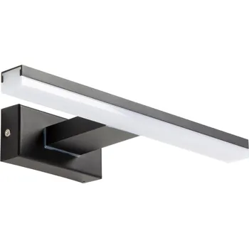 Nástěnné svítidlo Černé kovové nástěnné světlo Kave Home Vissia 30 cm