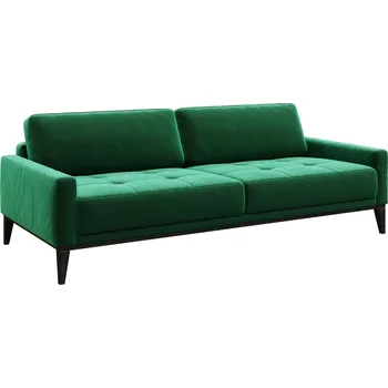 Pohovka Zelená trojmístná sametová pohovka MESONICA Musso Tufted 211 cm