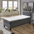 Postel IDEA nábytek Boxspring BX 1480 100 x 200 cm šedá