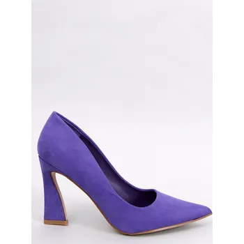 Dámské lodičky Dámské lodičky na sloupku 6191 purpurová - Inello 41