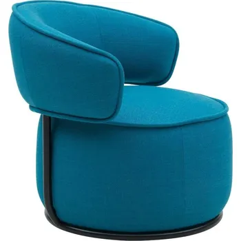 Křeslo Modré látkové křeslo Softline Picolo