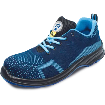 Pracovní obuv PANDA Obuv BRINDISI MF S1P ESD polobotka s kompozitní špicí a stélkou, modro-černá 0201058643035 Modrá/černá 35