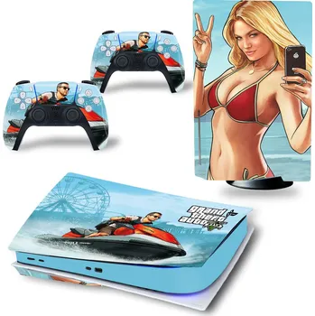 Obal na herní konzoli Polep na konzoli Grand Theft Auto 5 v1 (PS5)