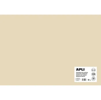 Barevný papír Barevný papír Apli 50x65 cm 170g - vanilkový