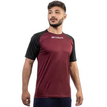 sada 20 fotbalových dresů givova Capo vínová/černá 0810