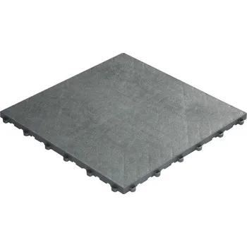 Plastová dlaždice Florco Floor 40 x 40 cm s klick systémem šedá balení 6 ks