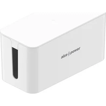 kabelová chránička AlzaPower Cable Box Basic Small bílý