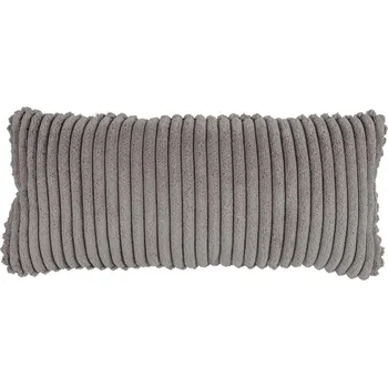Polštář WOOOD Šedý látkový polštář Bearny 30 x 70 cm