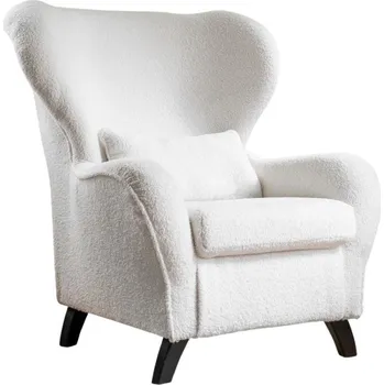 Křeslo Krémově bílé čalouněné křeslo Miuform Miuf