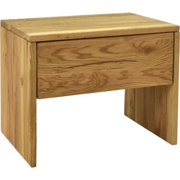 Noční stolek Woody Masivní dubový noční stolek Matteo 48,5 x 38 cm