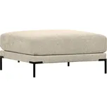 WOOOD Pískově hnědá látková podnožka Coulee 100 x 100 cm