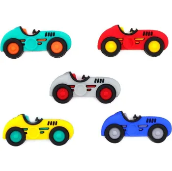 Knoflík Pro Háčkování Knoflík exclusive - auta 5 ks