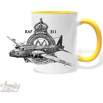 Hrnek - RAF 311 - Vickers Wellington Barva: Žlutá