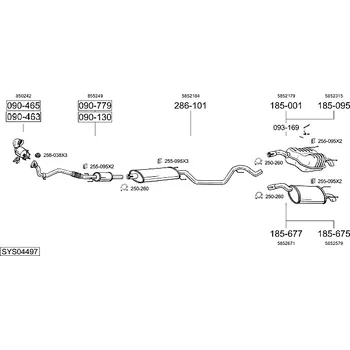 Katalyzátor katalyzátor Bosal 090-463