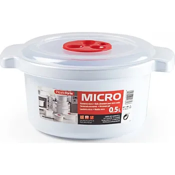 Nádobí do mikrovlnné trouby Plastic Forte Hrnec do mikrovlné trouby 500ml, d13,5x7,5cm