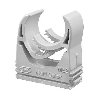 kabelová chránička OBO M-Quick M25 LGR Příchytka Multi-Quick, 20-25mm, světle šedá Polyamid, PA