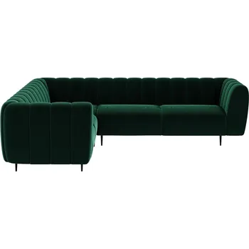 Pohovka Ghado Sametová rohová pohovka Shel 280 cm, levá