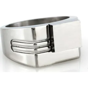 Souprava šperků Nerezový prstýnek 7821 (velikost 59) - stříbrné barvy - SRI.7821.. size59