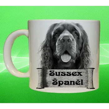 hrnek s pejskem Sussex španěl