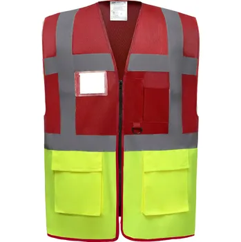 Yoko Reflexní vesta EXEC HVW801 Velikost: XL, Barva: červená-žlutá