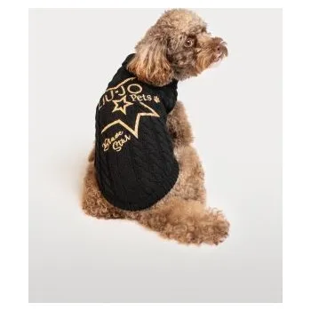 Obleček pro psa LIU JO Bavlněný svetr pro psy hypoalergenní bavlna 100% černá vel. XS