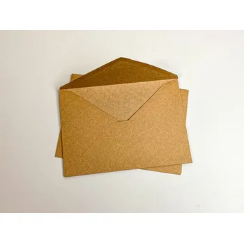 Obálka Silné obálky na svatební oznámení velikosti A6 - kraftové rustikální